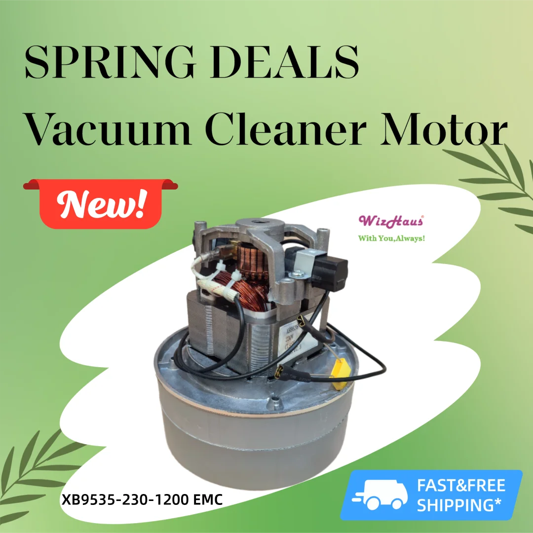 

WizHaus EMC XB9535-230-1200 vacuum cleaner motor 230V,1200w compatible for Ametek,LAMB motor,Fise motor
