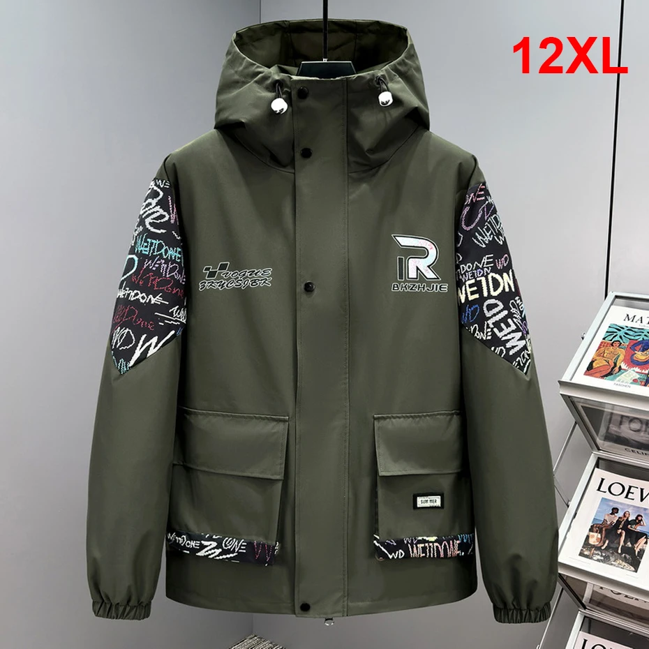 Winter Thick Jacket Men Waterproof Windbreaker Coats Detachable Liner 12XL Plus Size Cargo Jackets Casual Hiking Camp Coat Male