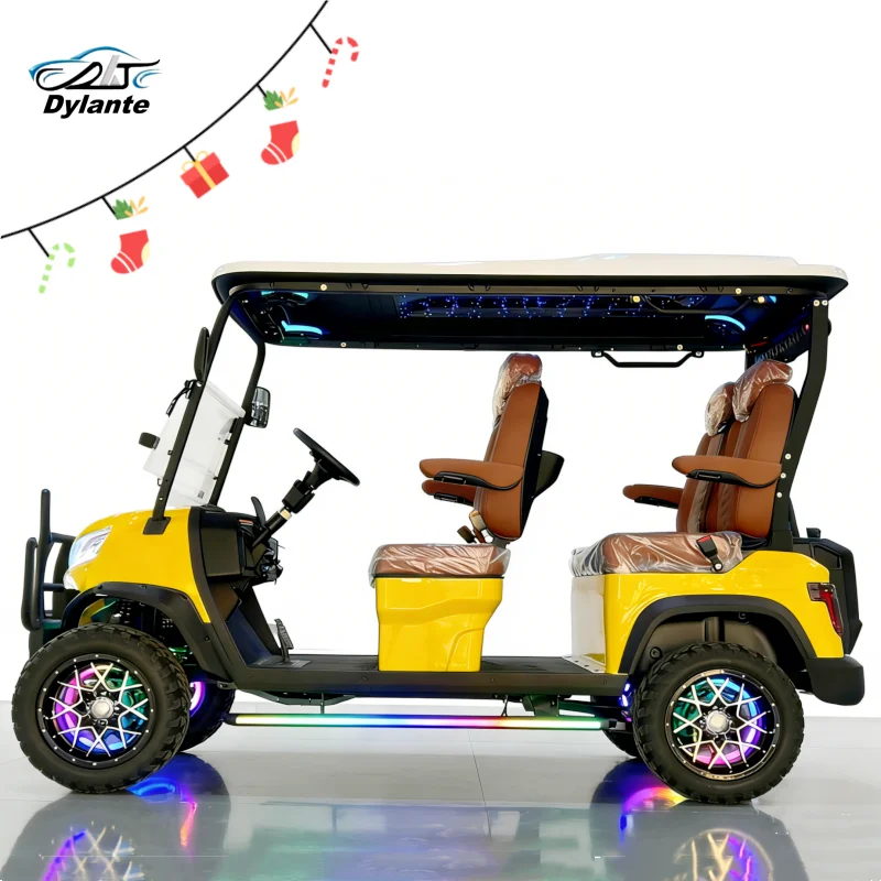 

Оптовая цена 4-местная электрическая тележка для гольфа 4-колесный диск по низкой цене Клубный автомобиль Багги Электрические тележки для гольфа