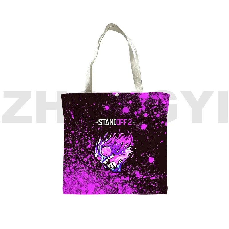 New Shooting War Game Standoff 2 Handbag for Women Lightweight Portable Travel Shoulder Bag 3D Anime Tote Bag Large Shopping Bag