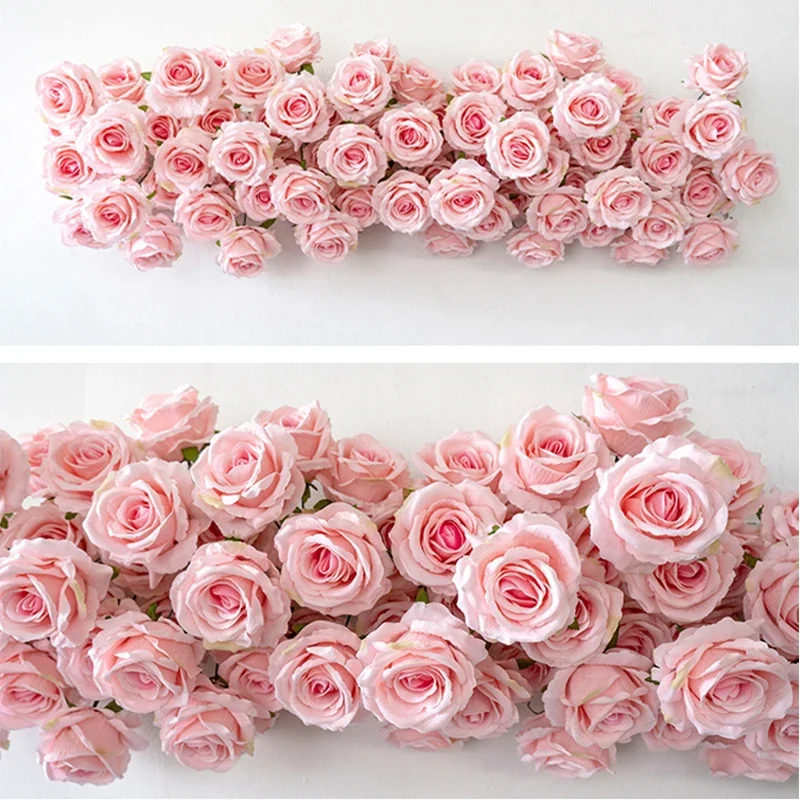 Artificial Multi-Colored Roses Flowers for Wedding Background Wall Decor Arch Row Party Event Display Props Fake Roses