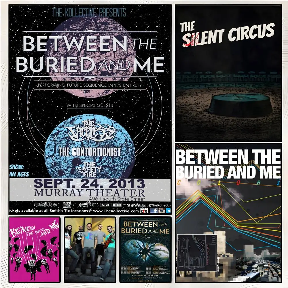 progressive metal print B-Between the Buried and Me Poster Superior Home Space Pub Indoor Decorative Art & Home Decor