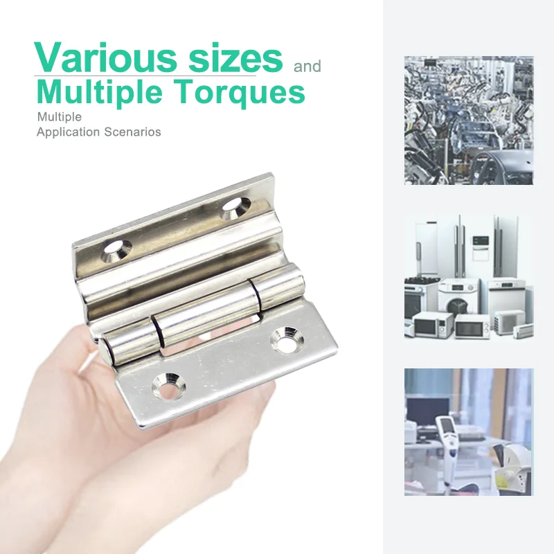 304 Stainless Steel Staircase Right Angle Bending Hinge for Industrial Automation Equipment Cabinet Door Instrument