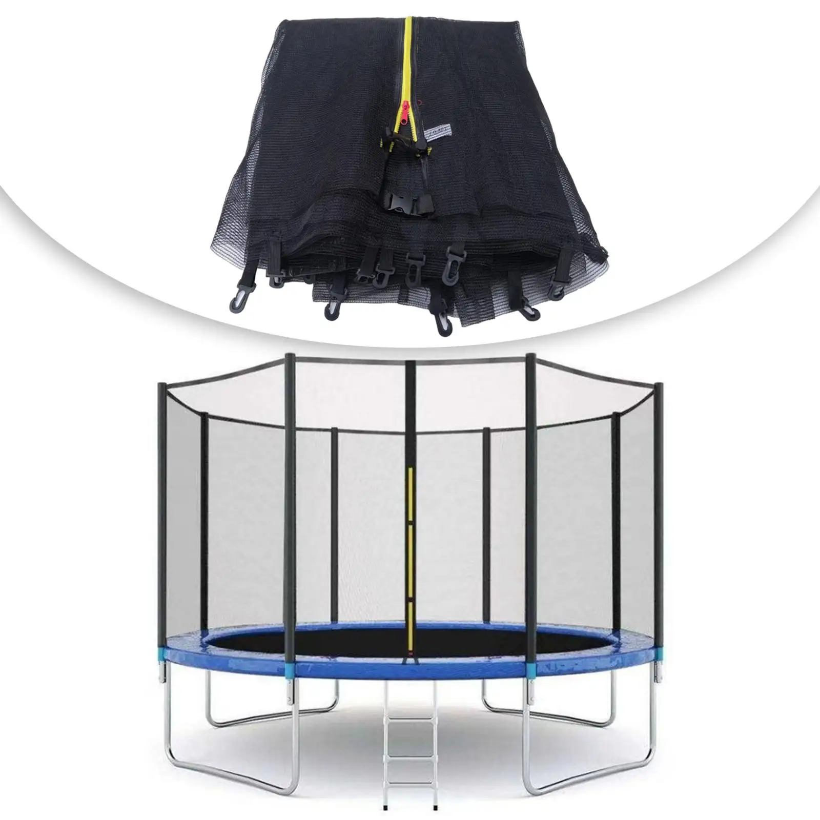 

Trampoline Replacement Net without Poles Trampoline Nets Easy to Install
