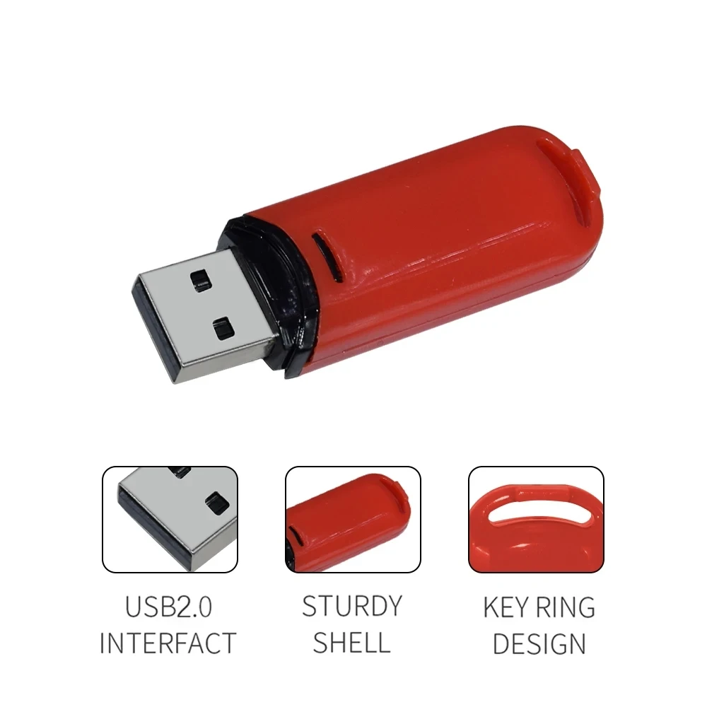 Color 8GB 16GB 32GB 64GB Pen Drive High Speed USB 2.0 Flash Memory Stick Metal Pendrive USB for Desktop Laptop