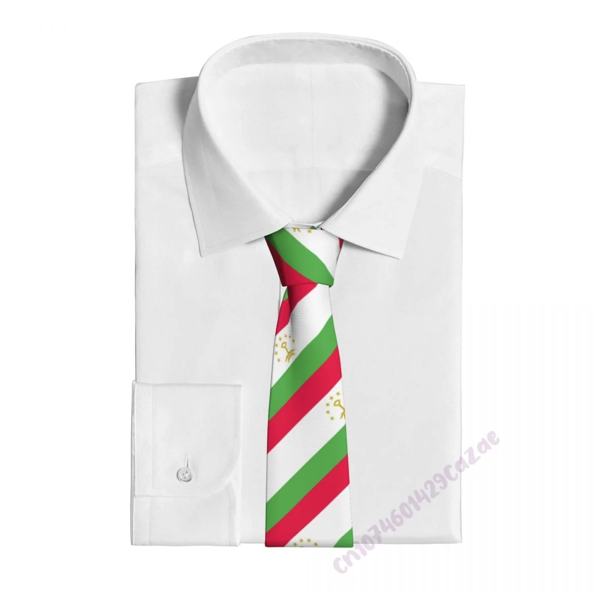 Tajikistan Flag Neck Ties For Men Women Casual Plaid Tie Suits Slim Wedding Party Necktie Gravatas For Gift Proud