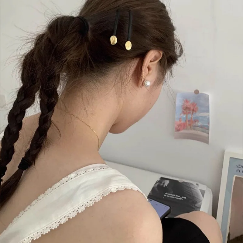 Stile coreano semplice nuovo fermaglio per capelli Clip a forma di barra Clip per frangia da donna testa posteriore articoli per capelli Clip per