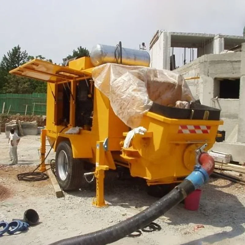 YG Customized High Efficiency Mini Diesel Concrete Pump Diesel Concrete Trailer Pump With Remote Concrete Pump Construction