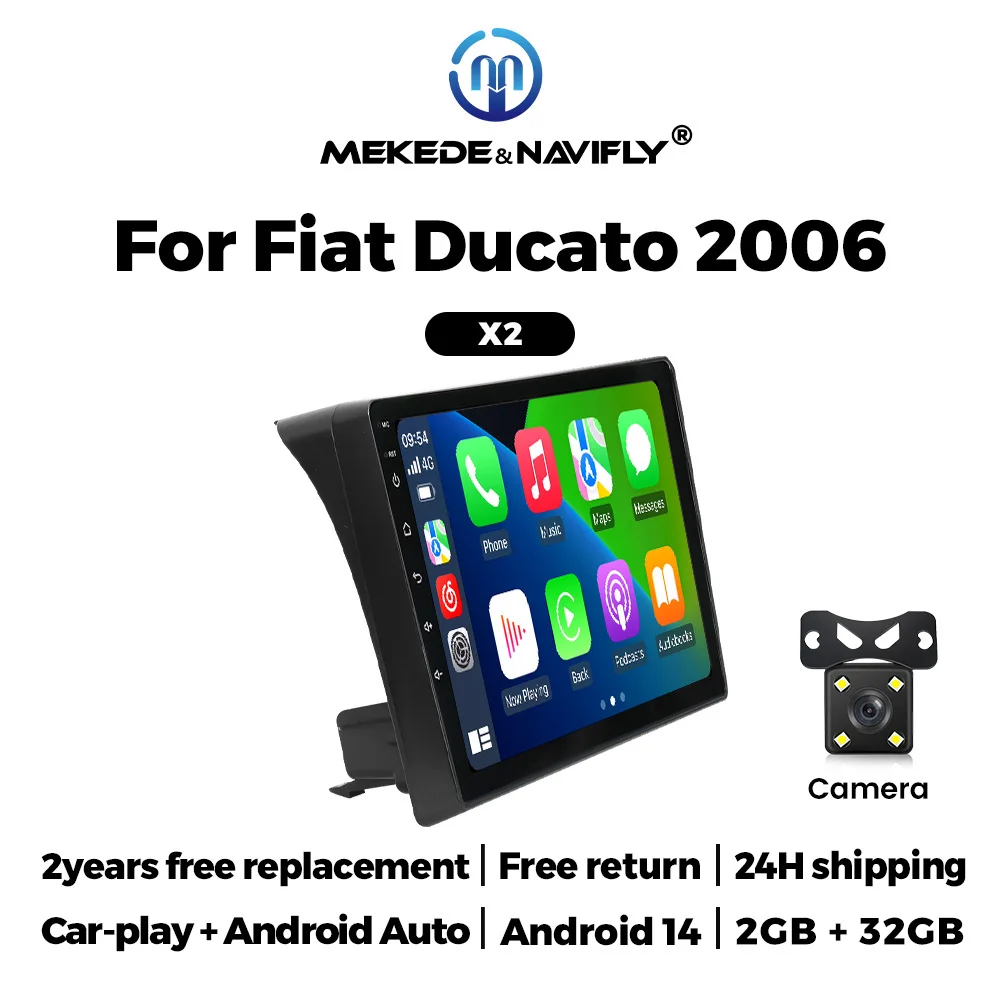 Android Auto Carplay Autoradio Voor Fiat Ducato Peugeot Boxer Citroen Jumper 2 2006-2022 Intelligente Auto Systeem multimedia Speler