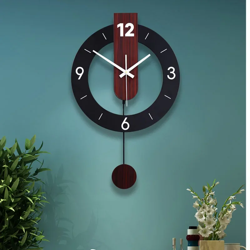 

Korean Round Clock Wall Modern Design Big Size Interior Art Modern Design Silent Wall Watch Bedroom Reloj Pared Room Decor