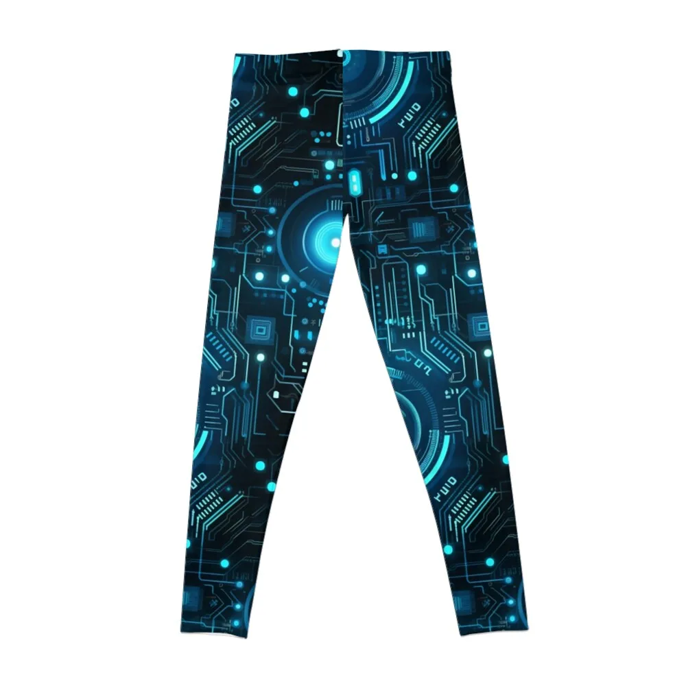 xSeamless Pattern Beyond Interfaces: Futuristic Digital Art Unleashed Leggings Legging sexy woman joggers for Womens Leggings