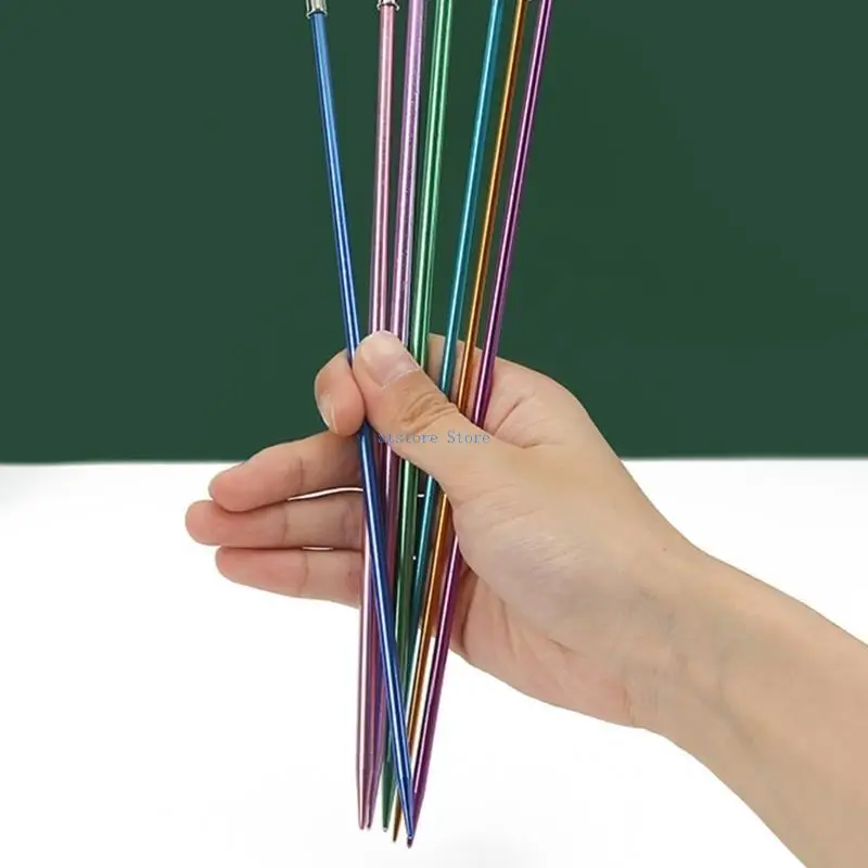 

H37D Single Pointed Knitting Needle DIY Craft Weaving Tool for Sweater, Shawl, Scarfs