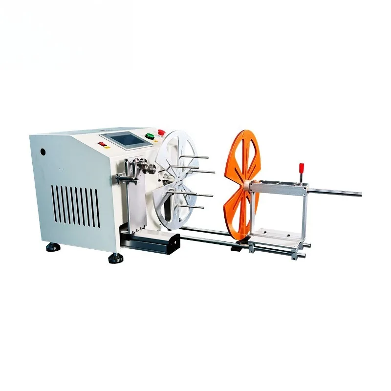 

Fully Automatic Smart Cable Coil Winding Machine with Length Measuring Fiber Optical Rope Winding Equipment 3kg Load