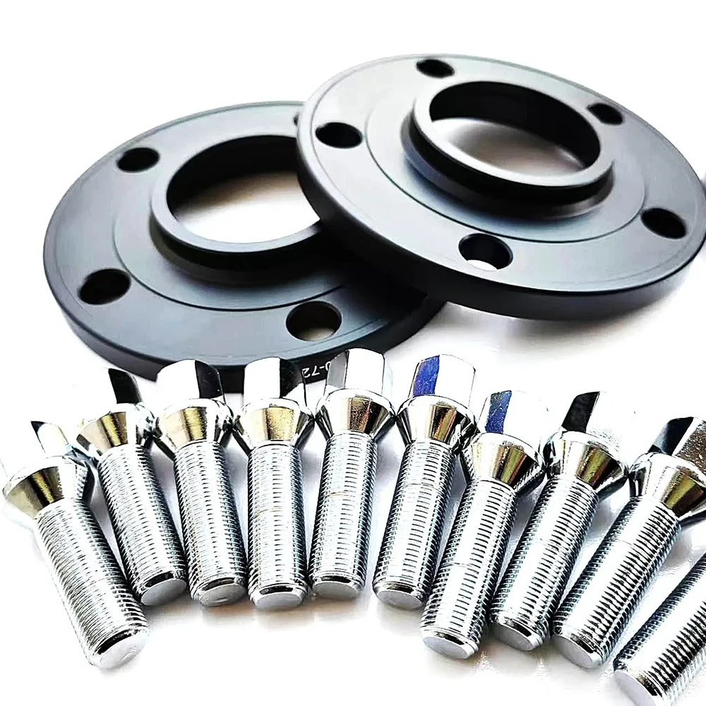

Accessories 2pcs/lot 5x120 72.6 Hub Centric Bore Car Wheel Spacers + 10pcs 14 x 1.25 Cone thread For BMW E26 E28 E34 E36 E38 E60