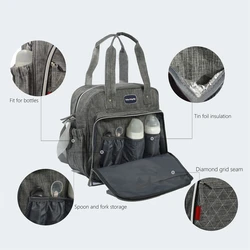 New Fashion Handheld Mommy Bag Large Capacity One Shoulder Diagonal Straddle Bag Travel Multi functional Diaper Bag