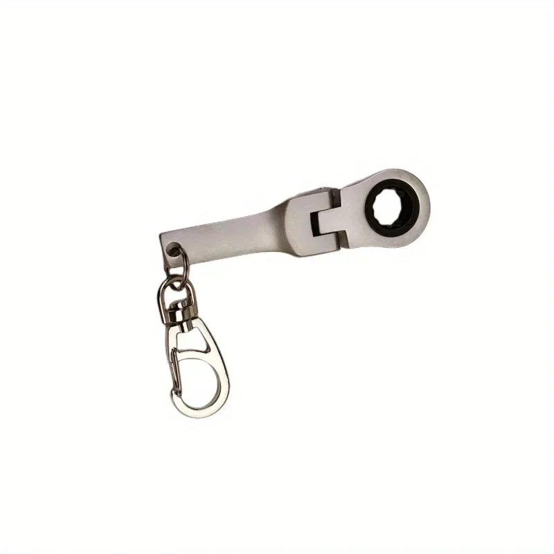 10mm Ratchet Wrench Mini Shaped JDM Metal Racing Keychain Key Chain Ring Keyring Adjustable Wrench Tools Tool High Quality