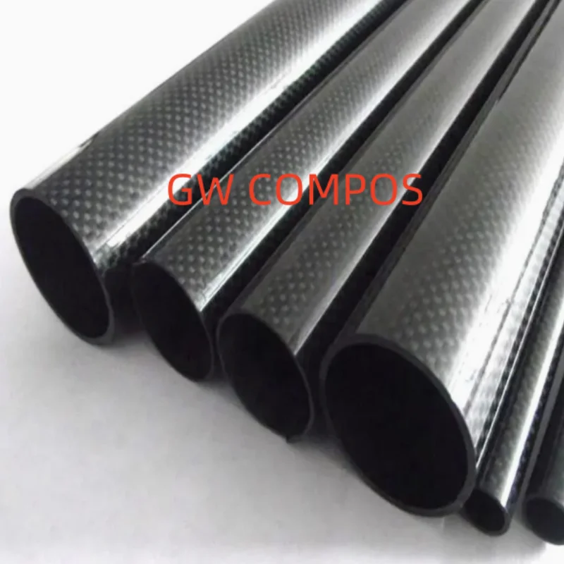Ultra Lightweight 3K Plain Twill Carbon Fiber Tube Custom Pipe for Automobile Modified Parts & Sports Equipment view 5