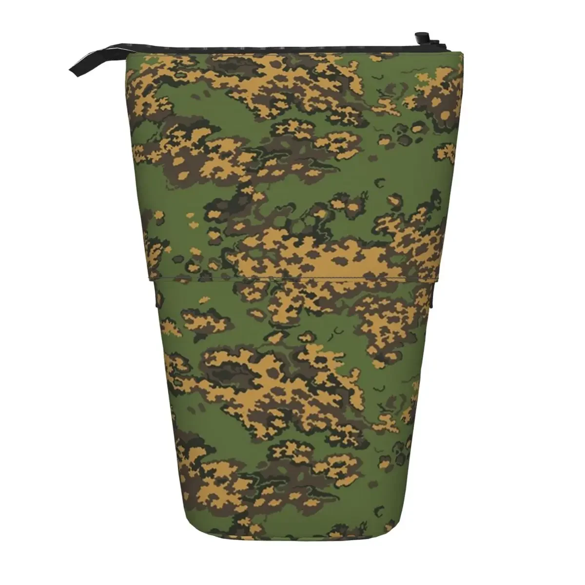 Splintertarn German WWCamouflage Army Military Camo Reversible Pencil Case for Studen School Pen Box Pencil Bag