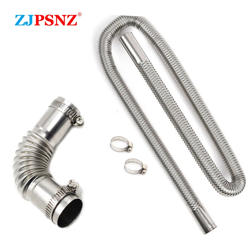 

Air Diesel Parking Heater Stainless Steel Exhaust Pipe Tube Gas Vent Hose For Auto Car Truck VAN 13cm15cm 60cm 120cm 200cm 300cm
