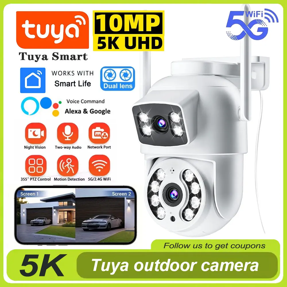 4k-tuya-wifi-surveillance-camera-5g-wifi-outdoor-dual-lens-ptz-ip-cameras-auto-tracking-color-night-vision-security-cctv-camera