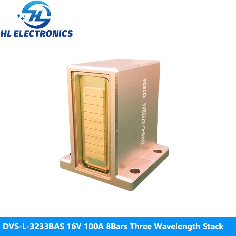 

DVS-L-3233BAS 16 В, 100 А, 8 бар, 800 Вт, тройная длина волны, лазерный стек для удаления волос