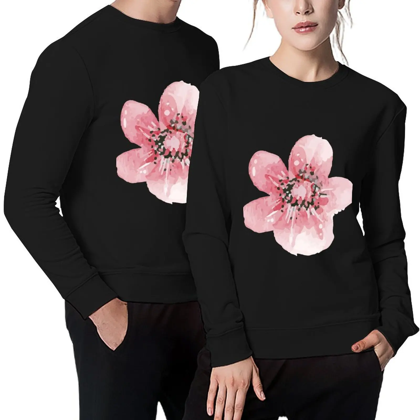 

Sakura cherry blossom Pullover japanese style men's autumn clothes tracksuit men blouse aesthetic sweatshirts