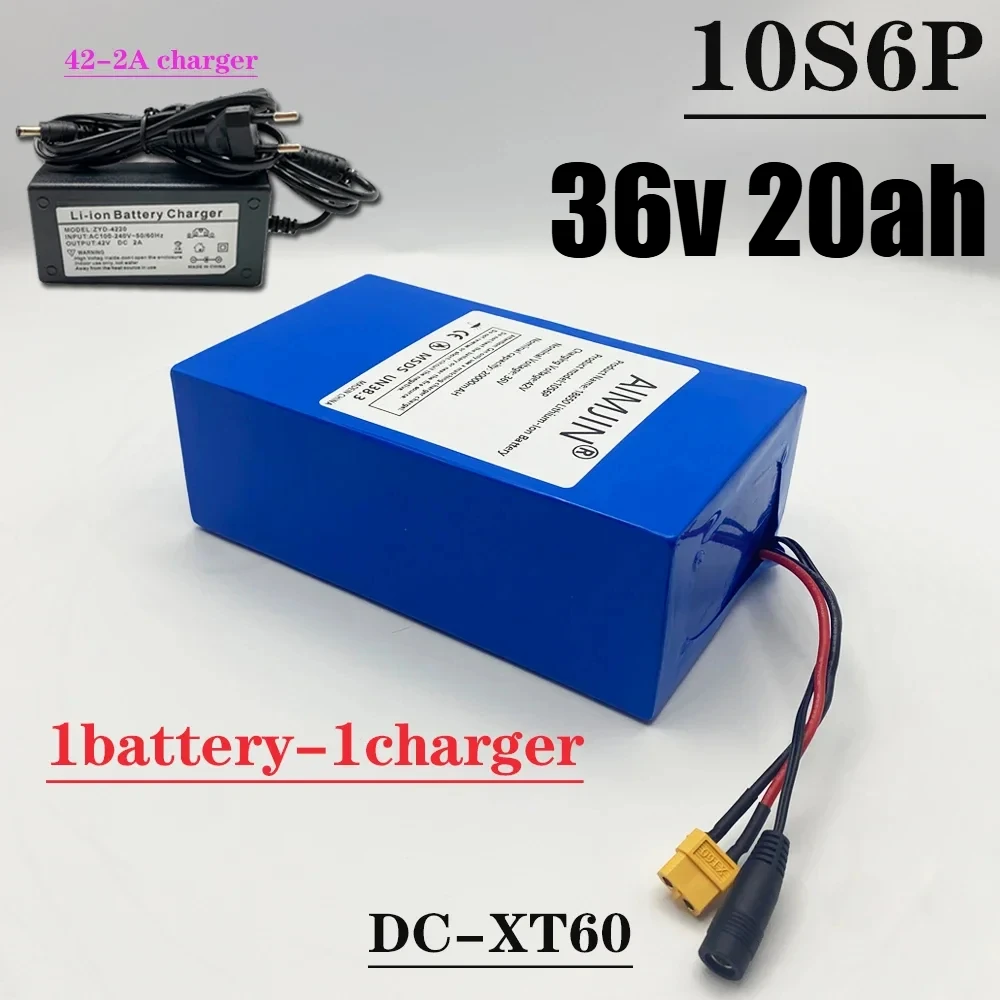 

10S6P 36v 20ah Brand new original 500-1000W large capacity lithium battery uses most vehicles and supports product customization