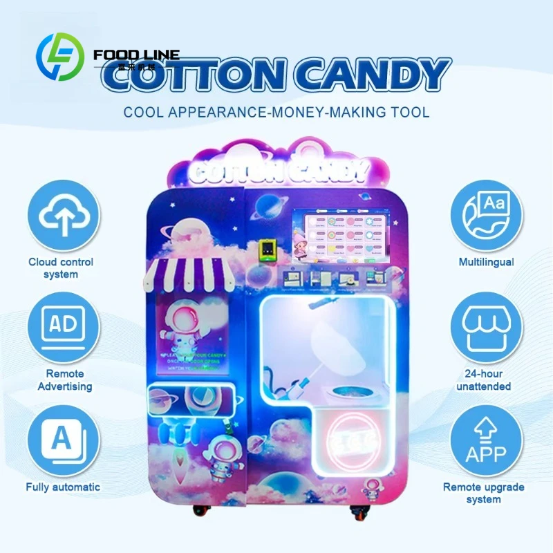 Özelleştirilmiş Pamuk Şeker Ot - Bill Acceptor Vending incelemesi ve fiyatı