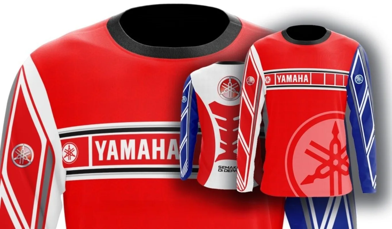 

2026 Summer Hot Selling Yamaha Fashion Print Long Sleeved T-shirt, Men Women Trendy Fast Drying Motorcycle Riding Clothes