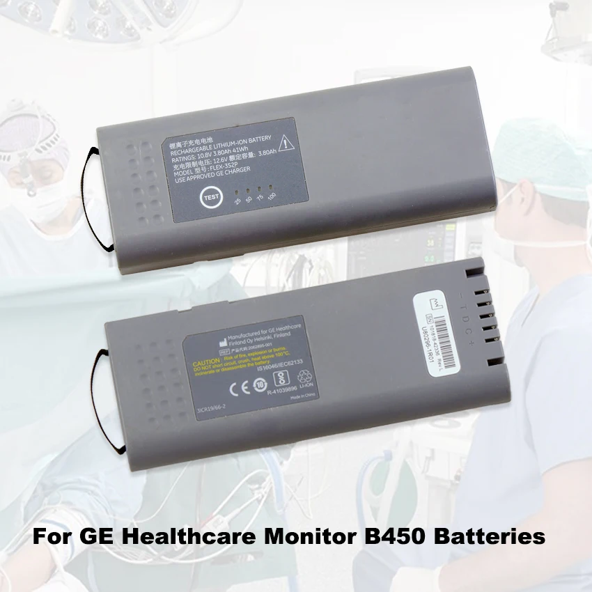 Imagem -05 - Kingsener Bateria Recarregável para ge B450 Healthcare Monitor Flex3s2p 10.8v 3.80ah 41wh U802961r01 2062895001