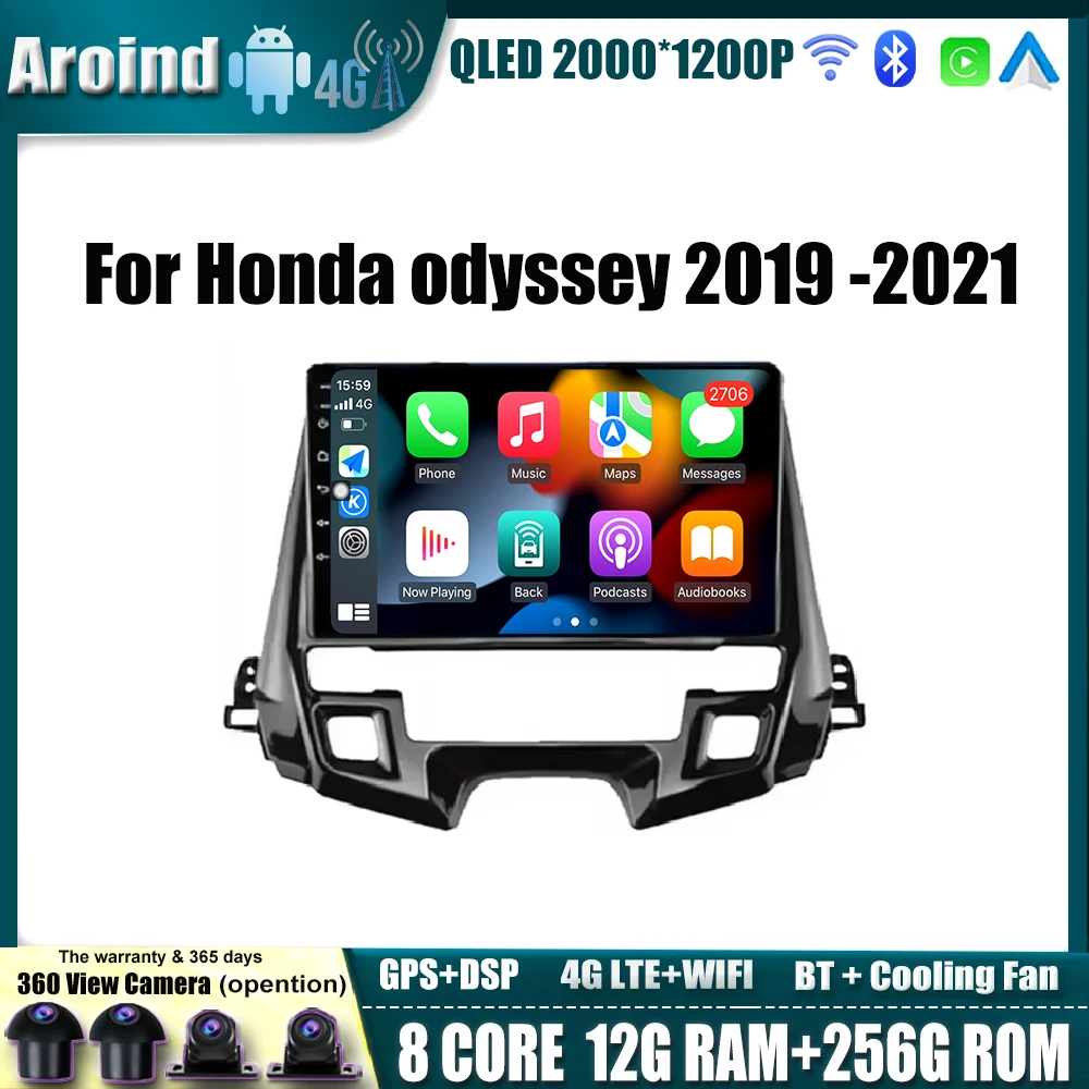 

Car Radio Multimedia Video Player 10inch Touchscreen For Honda odyssey 2019-2021 Stereo Navigation GPS Car Accessories Bluetooth