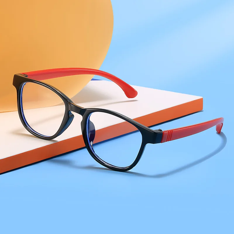 New Fashionable Children's Anti Blue Light Eyewear Computer Goggles Non Prescription Children's And Boys' Decorative Glasses