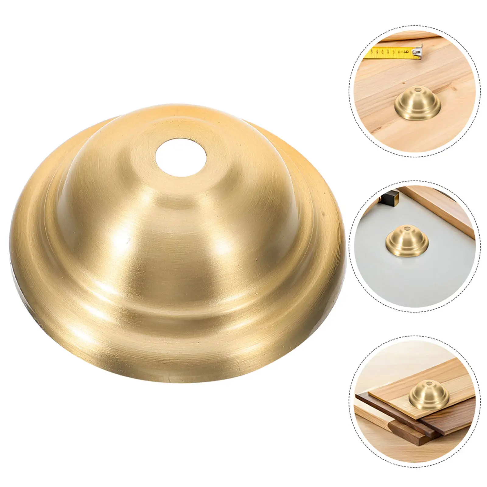 

Комплект из 4 латунных оснований для потолочных светильников с двухуровневым купольным покрытием для подвесных люстр и декоративных ламп