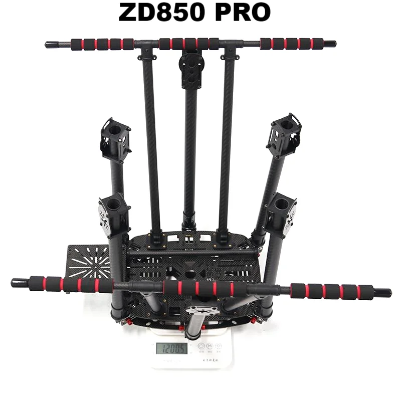 BCUBE ZD850 6C PRO M8N M9N M10 Full Carbon Fiber 850mm Hexa-Rotor Frame BLHELI 40A ESC Flight Comtrol Rado Telemetry Set