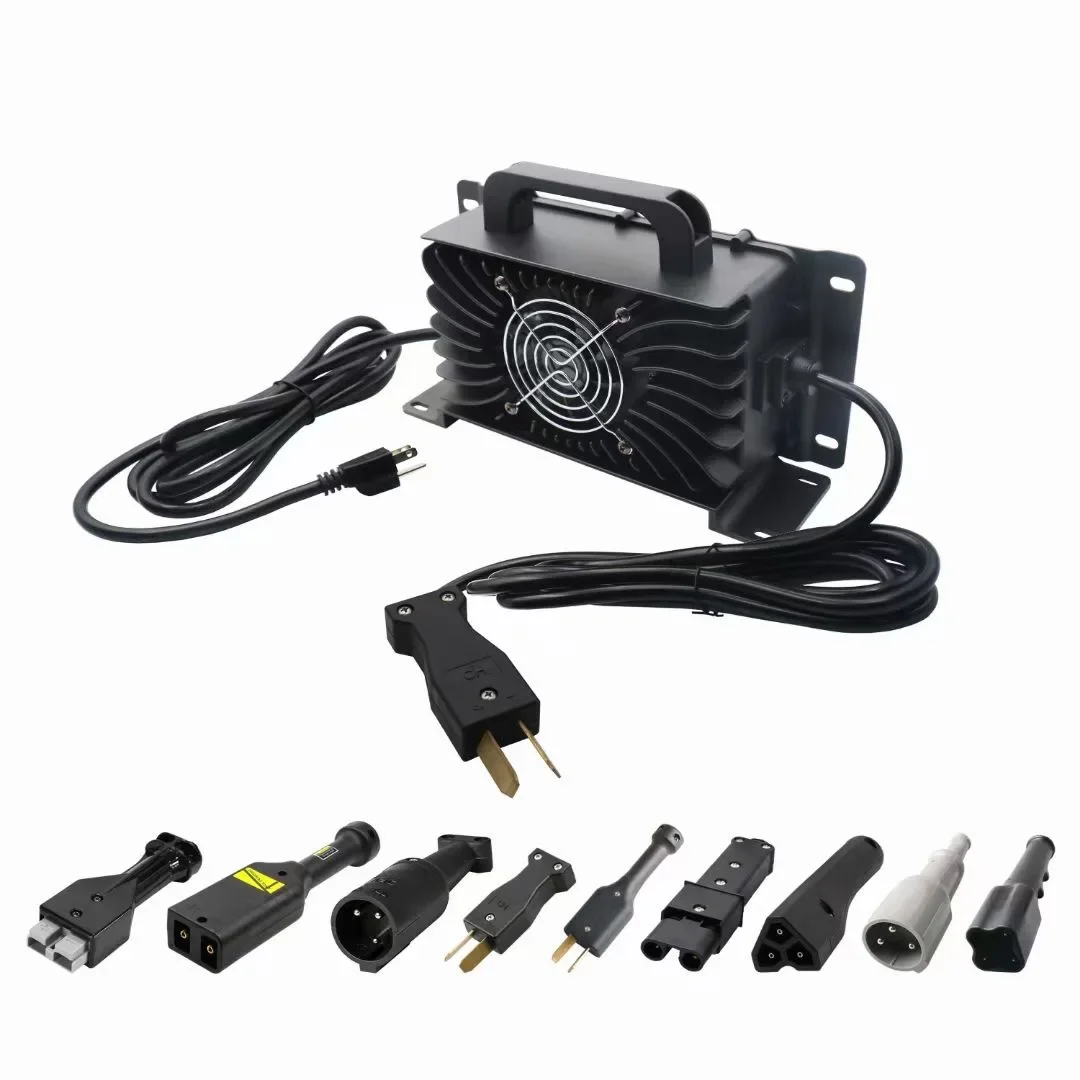LNLEE Custom 900W 48V Club Car Golf Cart Battery Charger 72V 24V Li-Ion & Lifepo4 30A IP65+ Waterproof Electric Type
