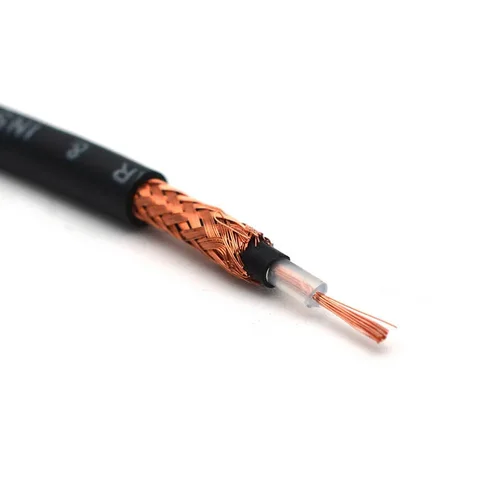 Imagen 2 del producto 3 metros 4MM de diámetro PVC núcleo interno 28/0.12OFC + PE + PE conductor + Braid112/0.10 OFC Cable de guitarra negro