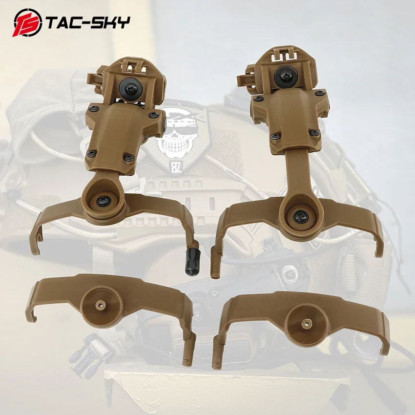 

TAC-SKY Tactical Headset Stand ARC Rail Helmet Adapter for COMTA Series Electronic Shooting Headphones Noise Reduction Earmuffs