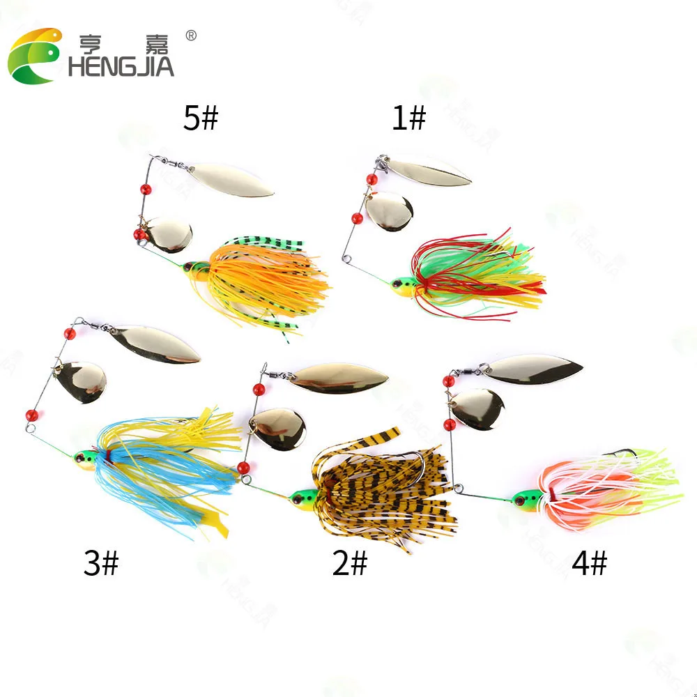 Willow Leaf Type Electroplated Alloy Spoon Bearded Man Lure Rotating Fish Type Sequins Anti-hanging Bottom Simulation Fake Bait