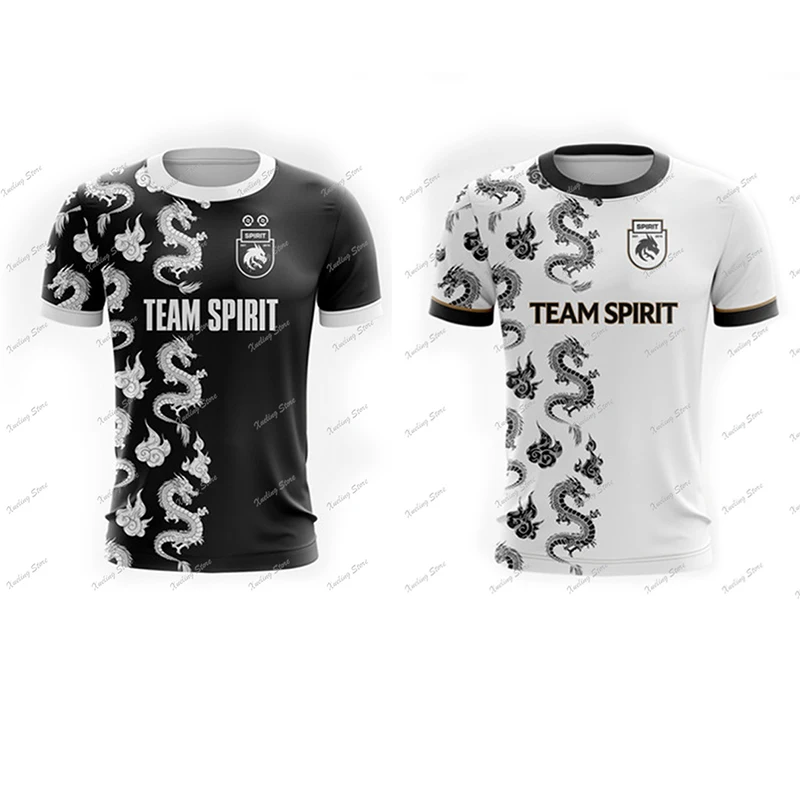 2024 New Team Spirit Fashion Game E-sports player Donk the Year of the Loong Limited Competition Clothing Men's Top 3D Print T