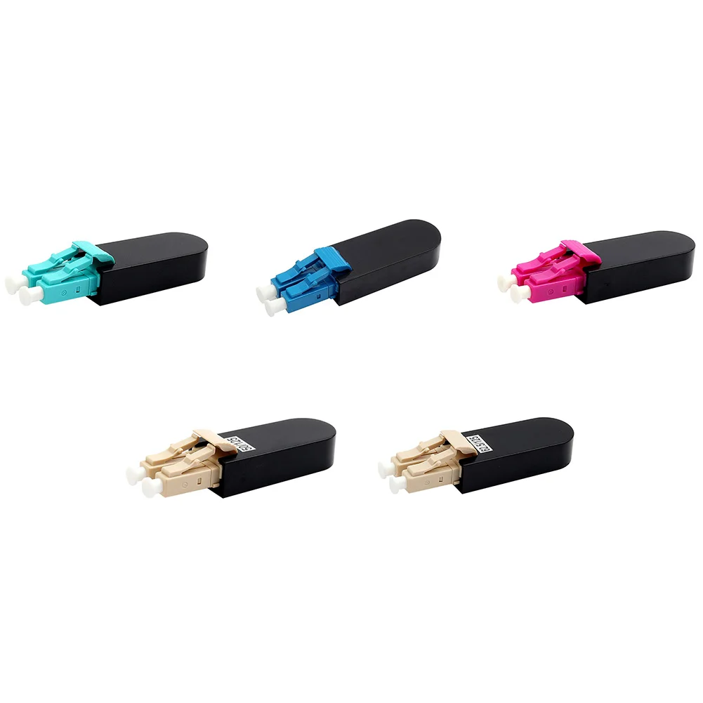 LCUPC-conectores adaptadores de fibra óptica para pruebas y aislamiento de problemas de red, rendimiento estable, OM3 50/125