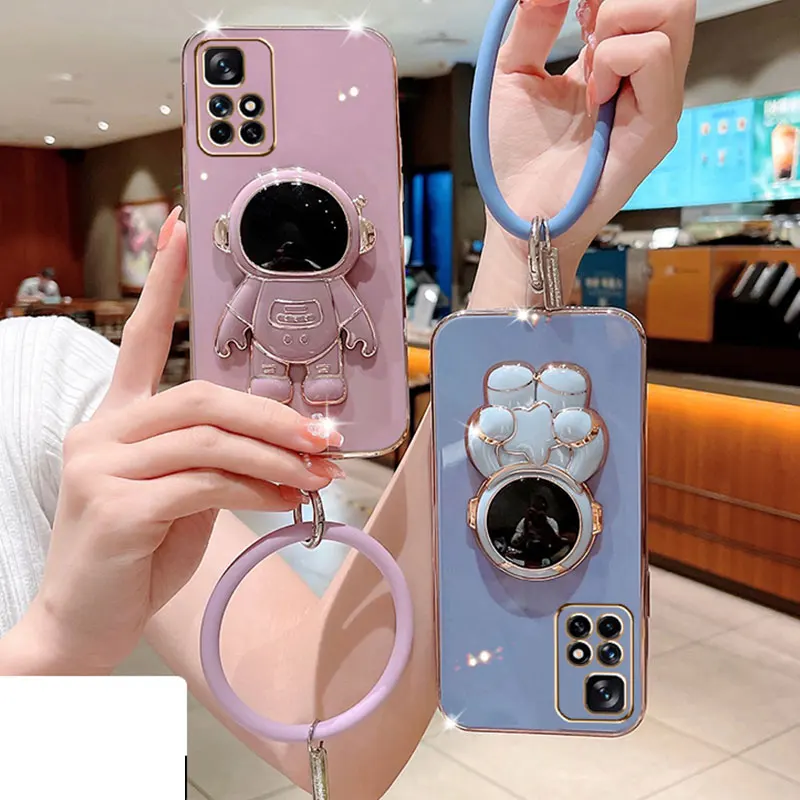 Shockproof Bracelet Case for Redmi 10 Holder Camera Protection Phone Cover for Xiaomi Redmi 10 Note 11 10 13 14 Pro Plus Case
