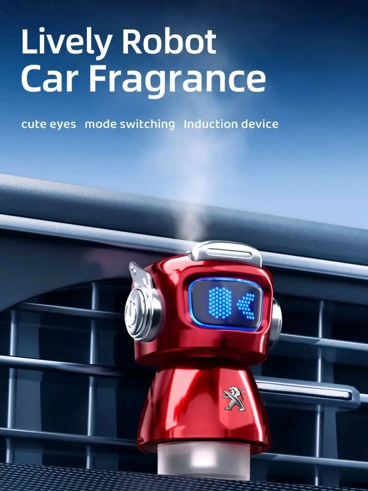 Diffuseur d'eau de parfum de Robot de sortie d'air de voiture, ornement pour Peugeot 107 408 4008 308 3008 5008 508 2008 208 301 106 205