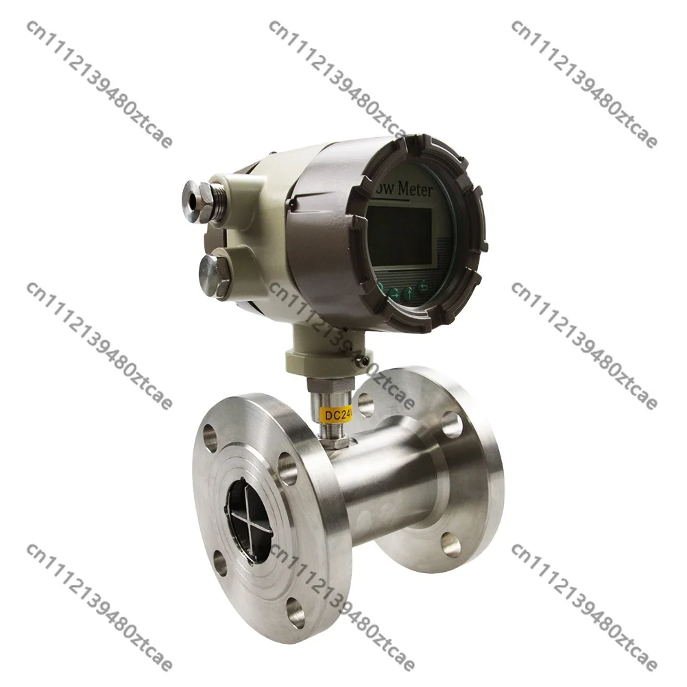 GTF300 Explosion Proof Digital Turbine Flow Meter, Flange Connection 4-20mA RS485 Modbus, Stainless Steel Diesel Fuel Flowmeter