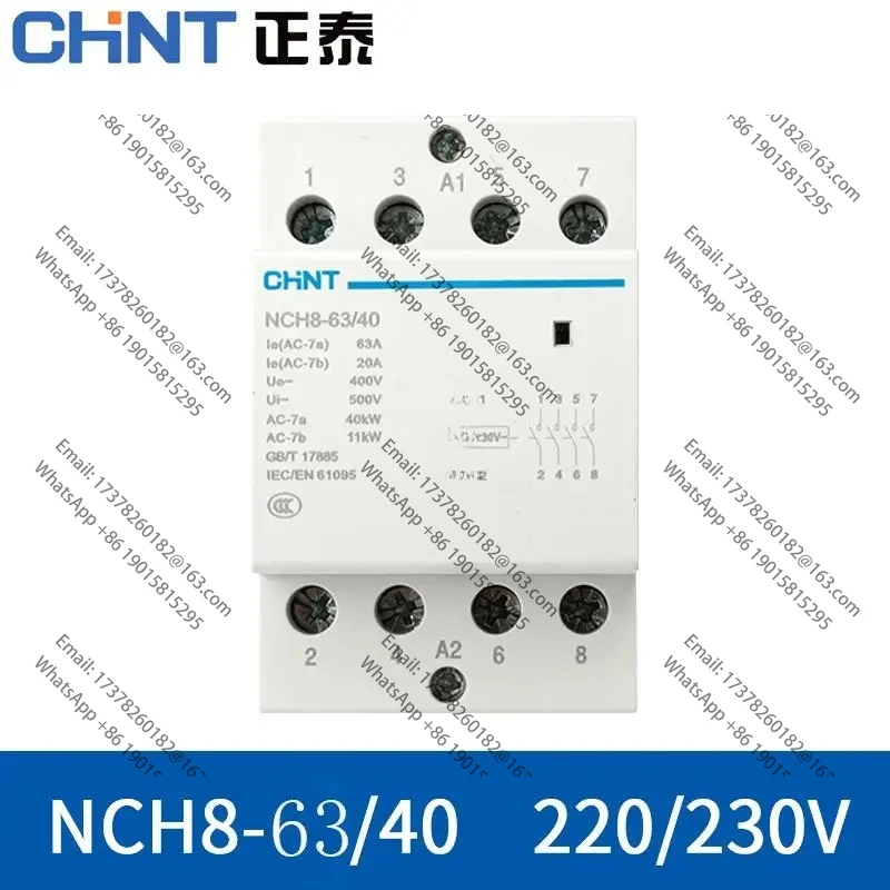 CHNT NCH8-63/40 قواطع دي كاريلي DIN de 4 polos 63A 4NO قواطع وحدات domésticos قواطع دي CA وحدات