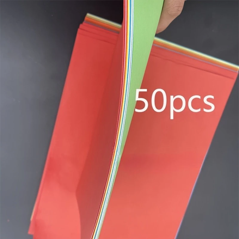 50pcs/100pcs Color A4 Paper 10 Color Copy Paper Printing Paper Color Hand Folding Paper