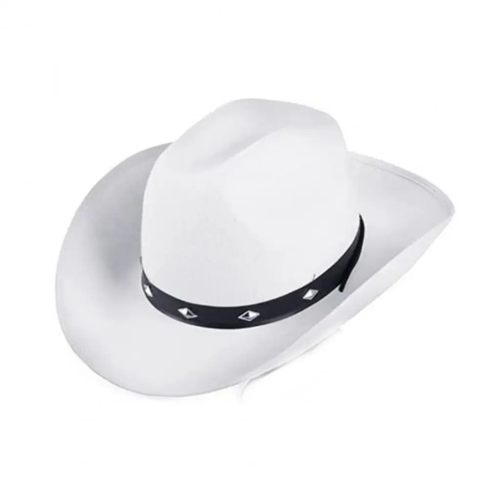 

Cloth Western Cowboy Hat for Women Men Hats for Women Shell Decoration Unisex Curled Wide Brim Sun Hat Fishing Hat Climbing Cap