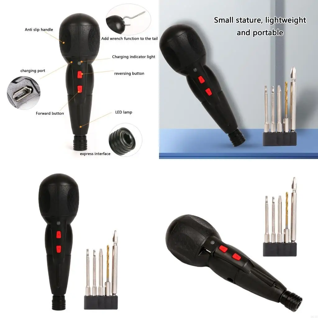 

964E Compactly Cordless Screwdriver Manual/Electric Double Mode 900mAh Battery AntiSlip Handle For Furniture Assembly