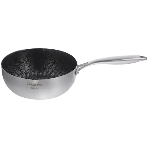 스테인레스 스틸 냄비 24CM Nonstick 벌집 프라이팬 냄비 안티 Scald 핸들 다기능 프라이