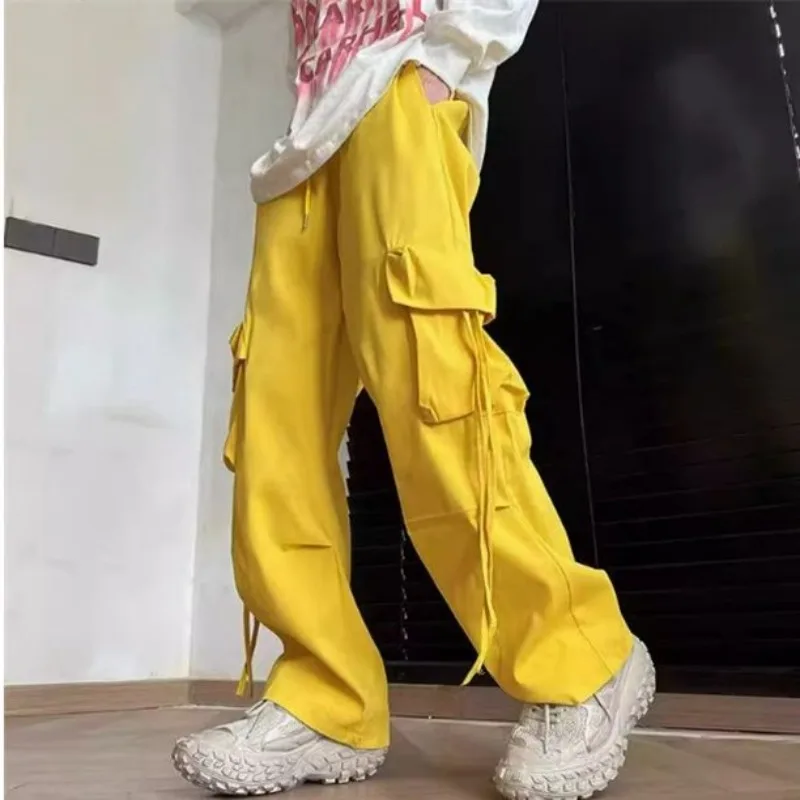 

Элегантные классические рабочие брюки больших размеров с несколькими карманами для мужчин и женщин, весна-лето, новые товары, модные брендовые повседневные брюки для пар