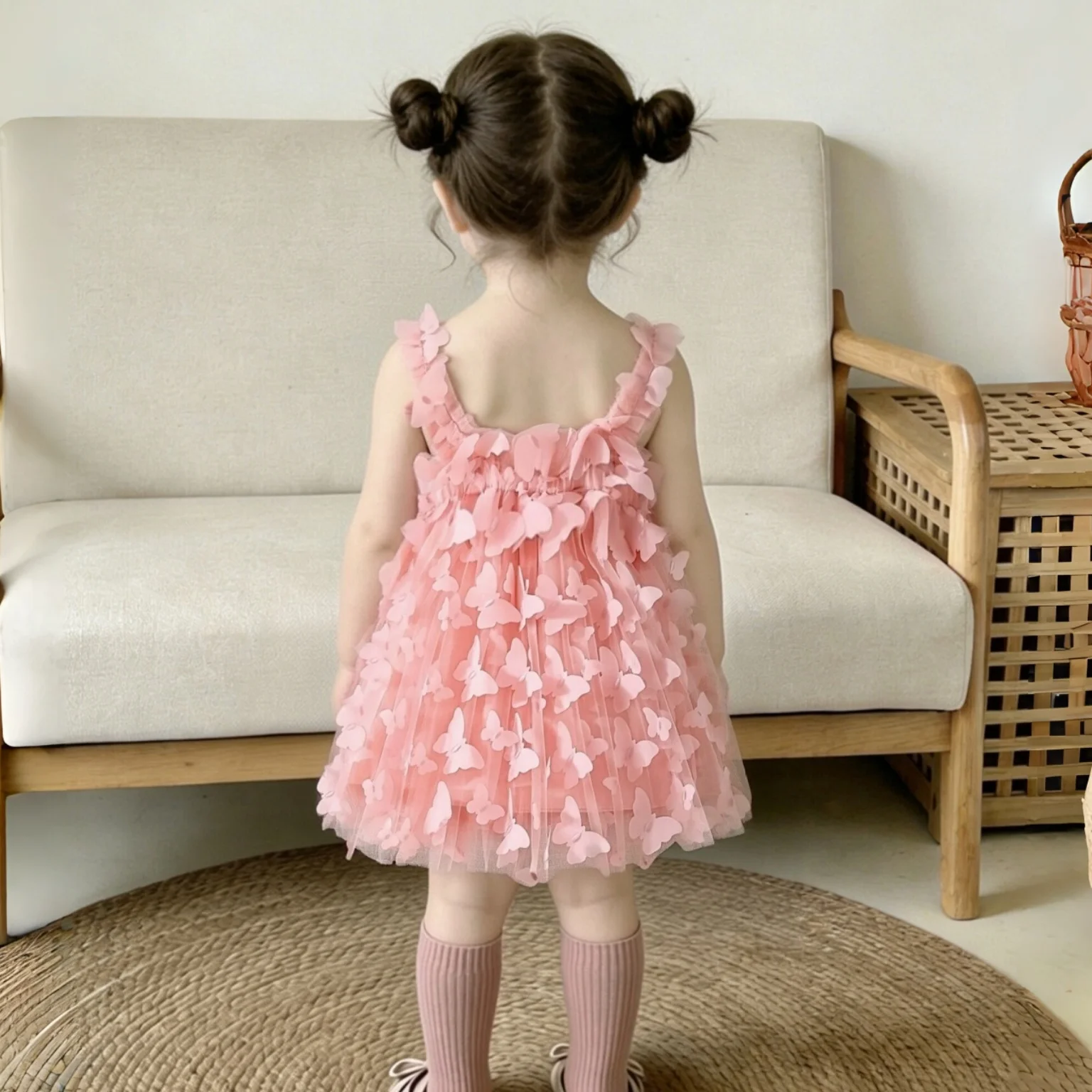 Summer Baby Clothes For Girl Sweet Butterfly Tutu Fairy Birthday Party Princess Dress Children's Clothing 3 Months - 3 Years